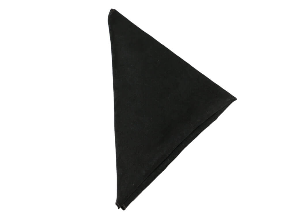 Serviette Florale Noire