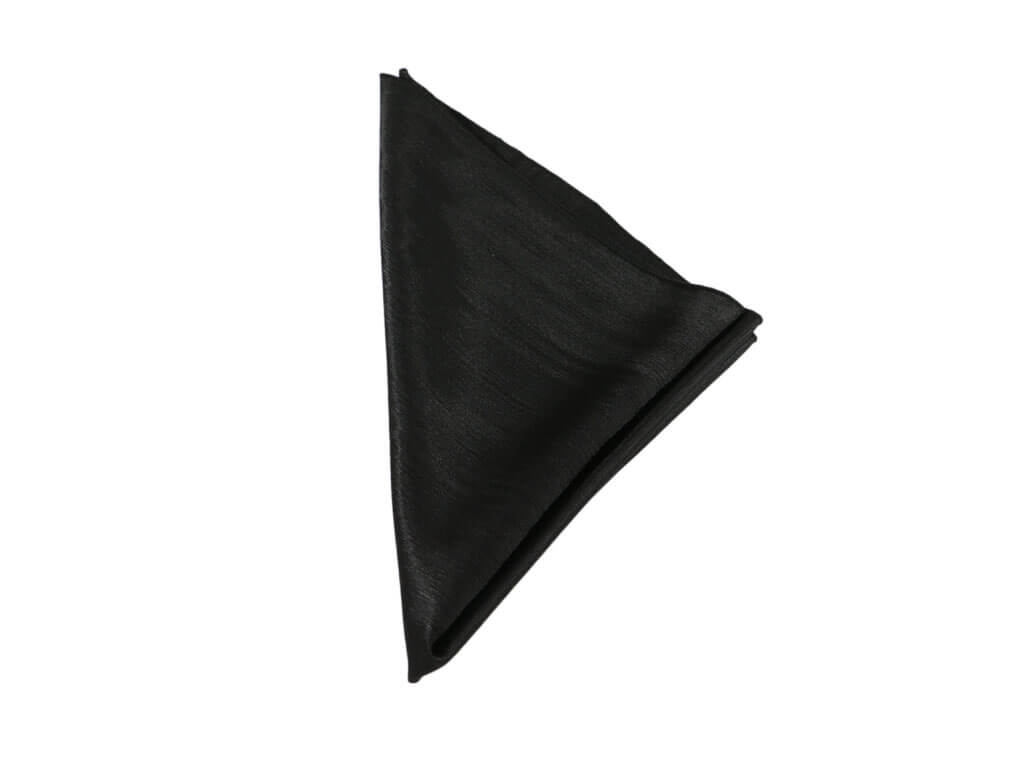 Serviette Satin Noire