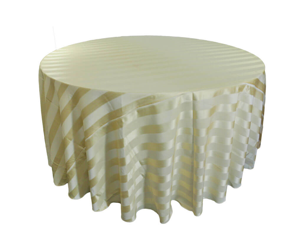 Nappe Rayee Ivoire et Or 