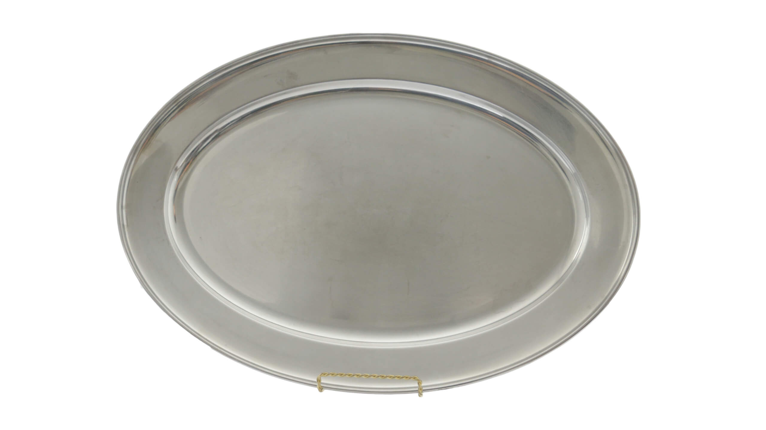 Plateau de service Oval Argent