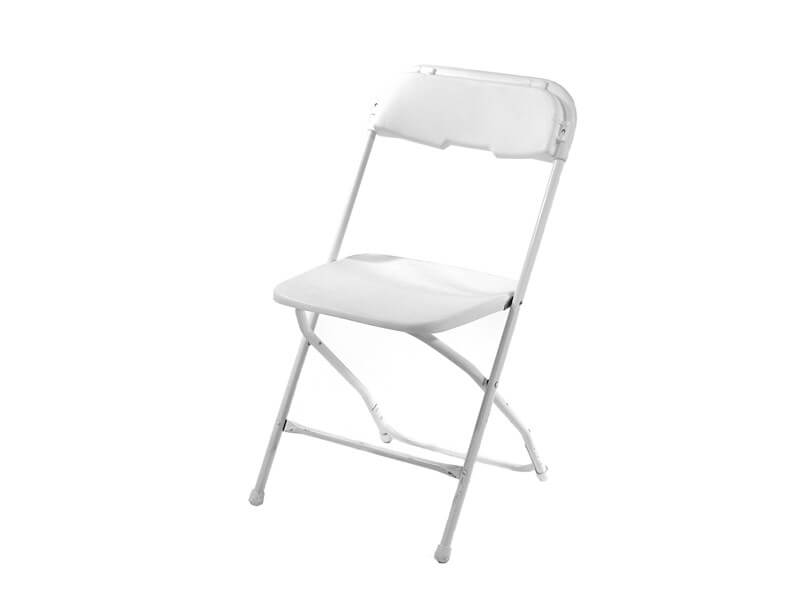 Premium White Folding Chair