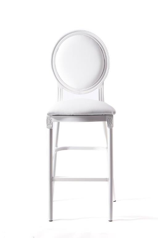 Louis White Barstool