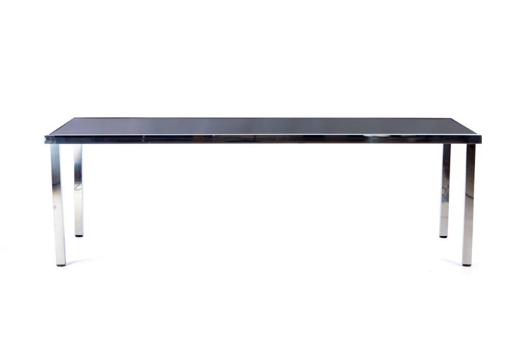 Black Plexi / Chrome Table