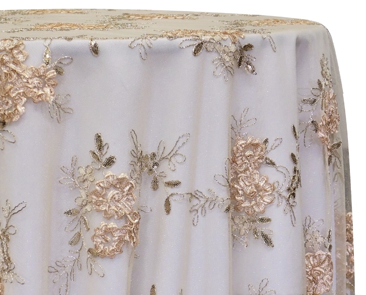 Sur-Nappe Champagne Florale