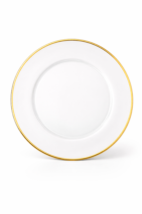 Gold Rim Charger Plate