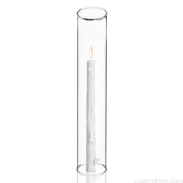 une cheminée en verre