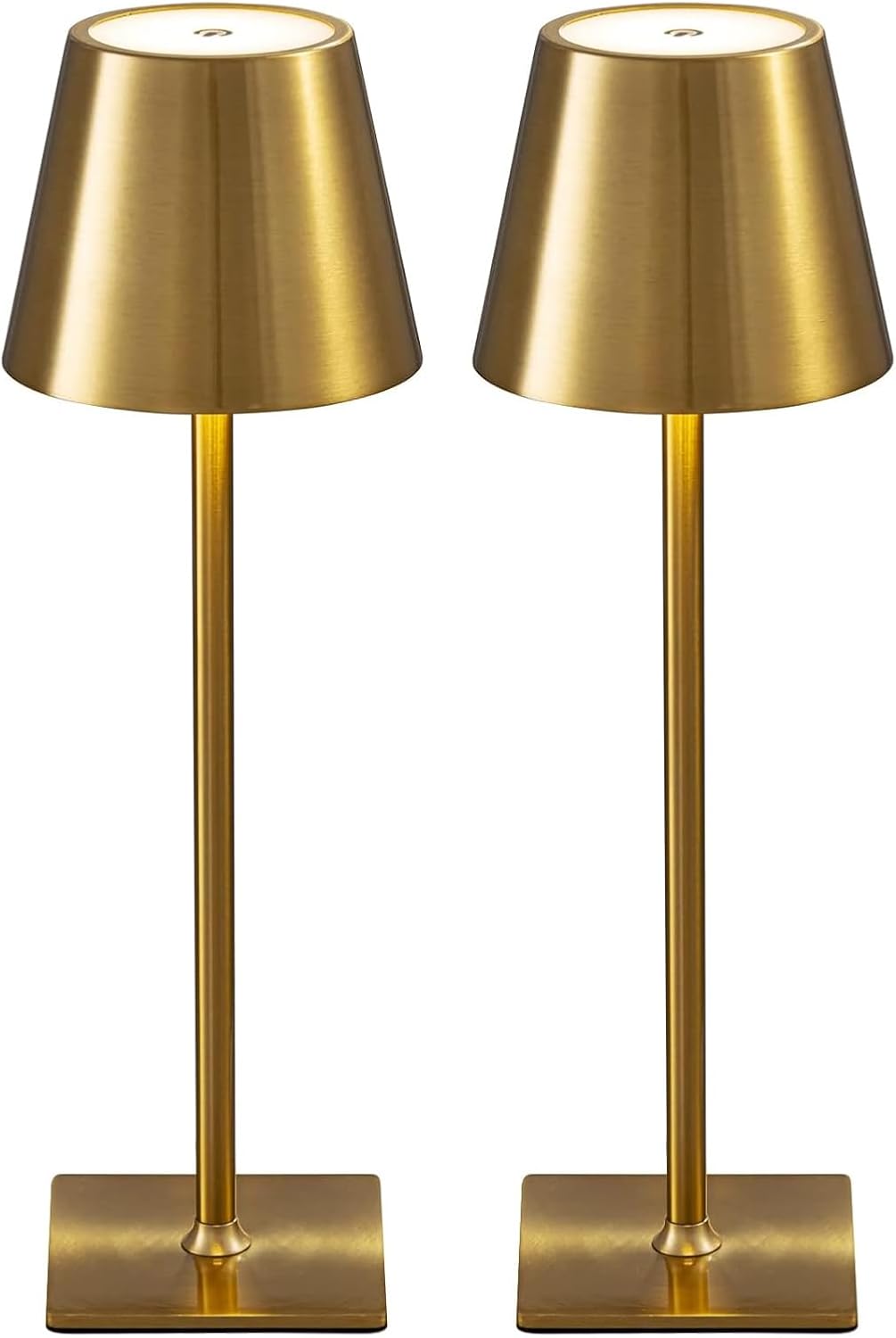 Lampes DEL dorées