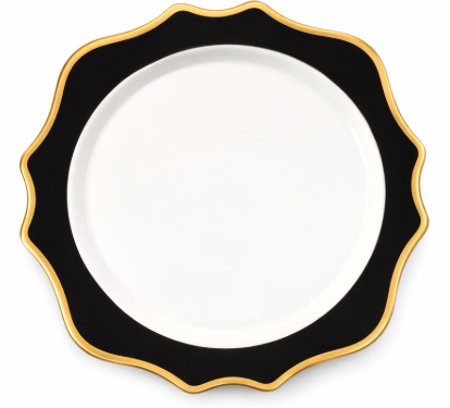 White & Black Weatherly Charger Plate