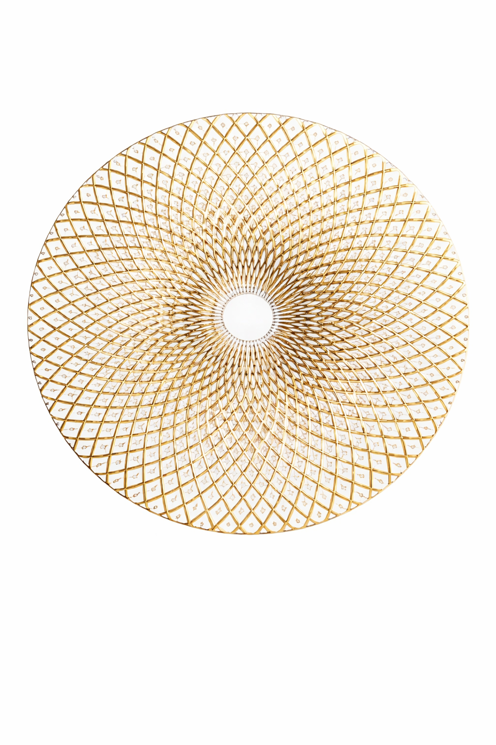 Gold Spiral Charger Plate