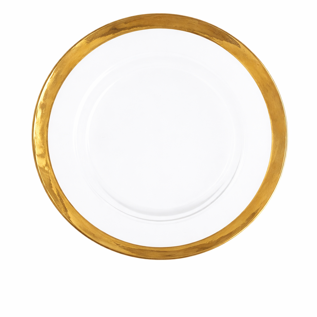Thick Gold Rim Charger Plate