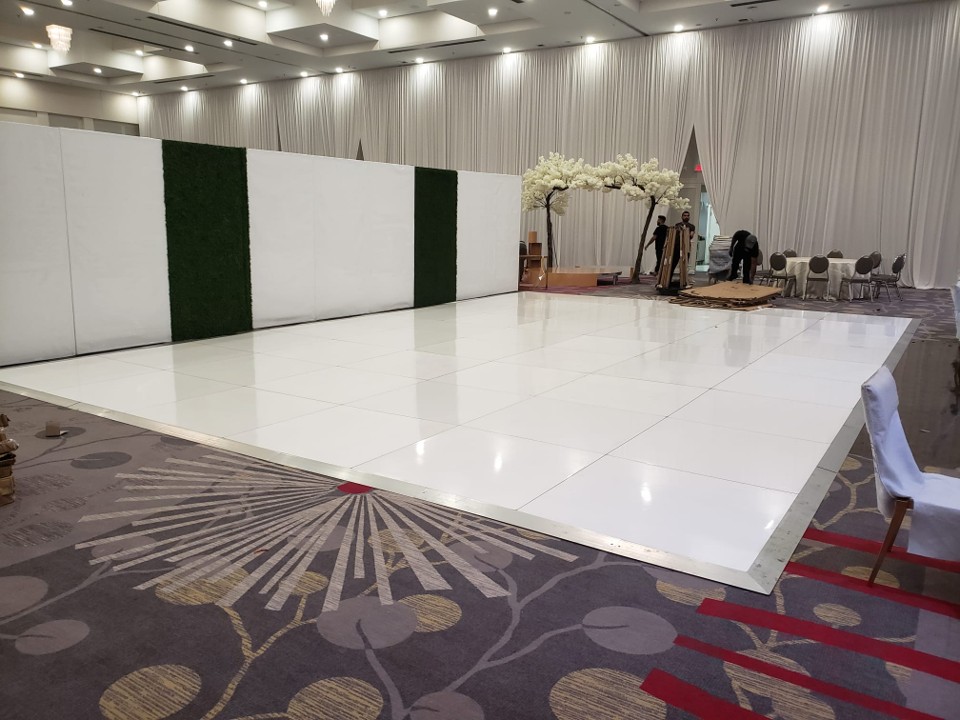 Piste de Danse Blanc Hi-Gloss
